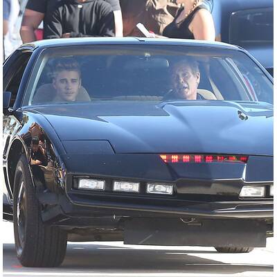 Justin Bieber: Musikvideodreh mit David Hasselhoff 