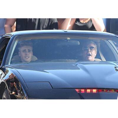 Justin Bieber: Musikvideodreh mit David Hasselhoff 