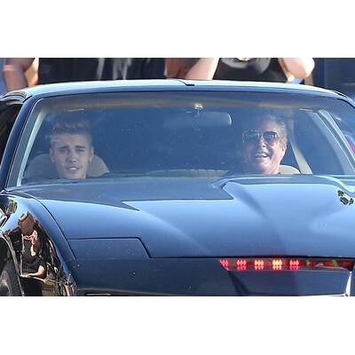 Justin Bieber: Musikvideodreh mit David Hasselhoff 