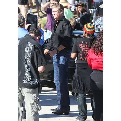 Justin Bieber: Musikvideodreh mit David Hasselhoff 