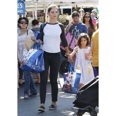 Katie Holmes & Suri Cruise am Bauernmarkt