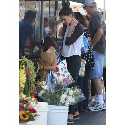Katie Holmes & Suri Cruise am Bauernmarkt