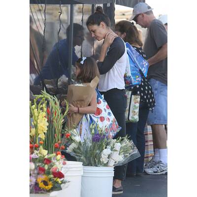 Katie Holmes & Suri Cruise am Bauernmarkt