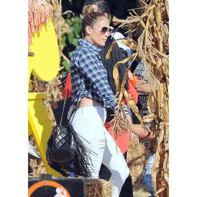 Jennifer Lopez: Mit Max und Emme Kürbis aussuchen