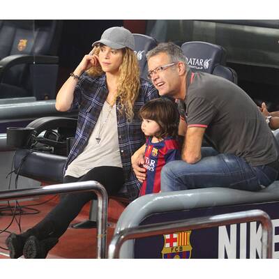 Shakira mit Sohn Milan bei Fußballmatch vom Papa