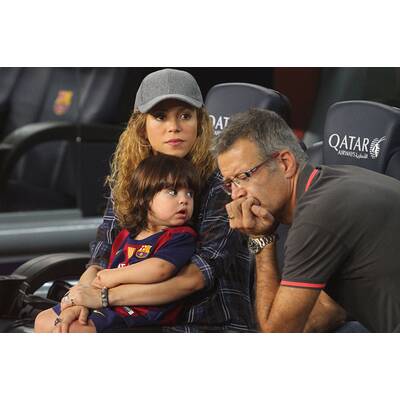 Shakira mit Sohn Milan bei Fußballmatch vom Papa