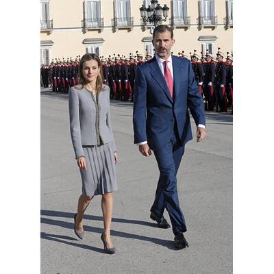 Königin Letizia & Felipe empfangen Präsidenten von Chile