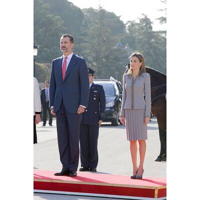 Königin Letizia & Felipe empfangen Präsidenten von Chile