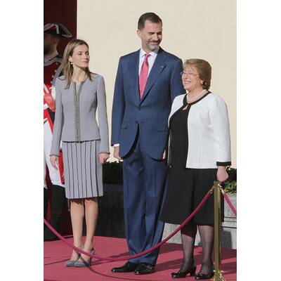 Königin Letizia & Felipe empfangen Präsidenten von Chile