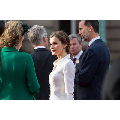 Königin Letizia zu Besuch bei Königin Mathilde in Belgien