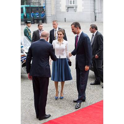 Königin Letizia zu Besuch bei Königin Mathilde in Belgien