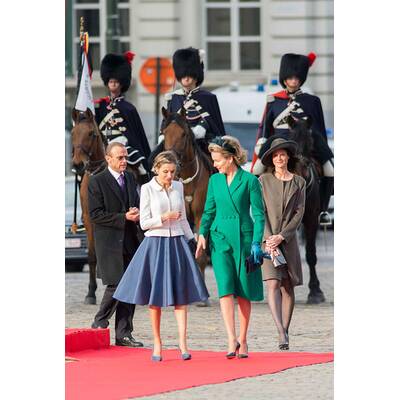 Königin Letizia zu Besuch bei Königin Mathilde in Belgien