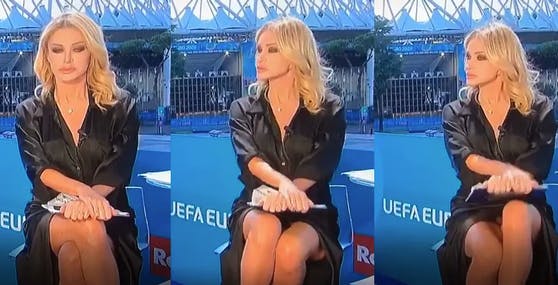 Italien spricht über Unterwäsche von TV-Moderatorin