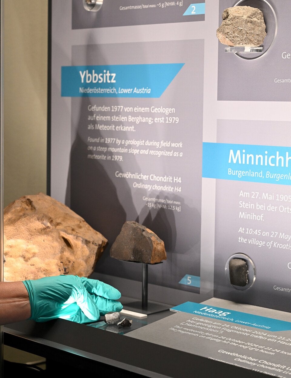 Meteorit ist im Museum gelandet