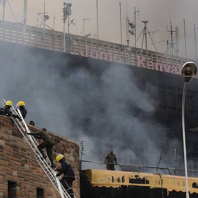 Flughafenbrand in Nairobi: Die Bilder