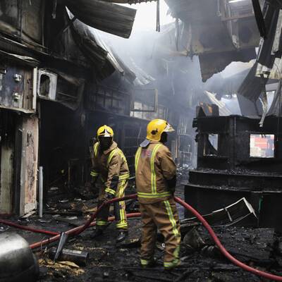 Flughafenbrand in Nairobi: Die Bilder