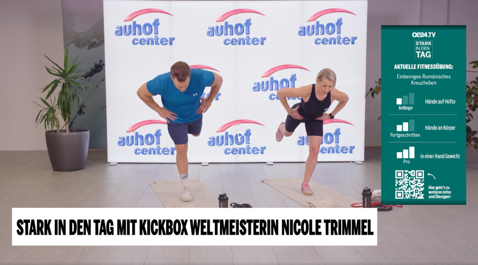 Kickbox-Weltmeisterin Nicole Trimmel zeigt vier Übungen für mehr Kraft und Balance