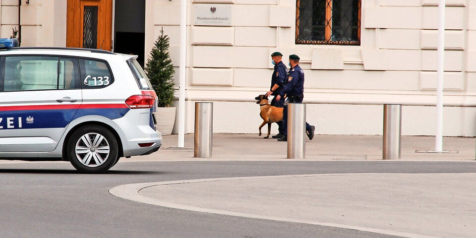 Bomebndrohung Spürhunde Hofburg