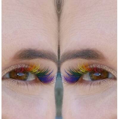 Beautytrend: Rainbow-Lashes