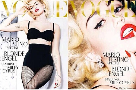 Miley Cyrus‘ Brüste auf deutschem Vogue-Cover