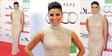 Eva Longoria sexy in Gold