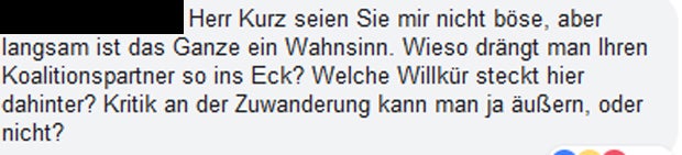 Rechte attackieren Kurz