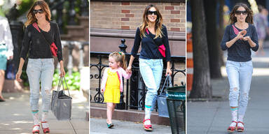 Sarah Jessica Parker: Sandalen mit Socken