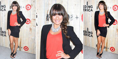 Lea Michele zeigt Bein