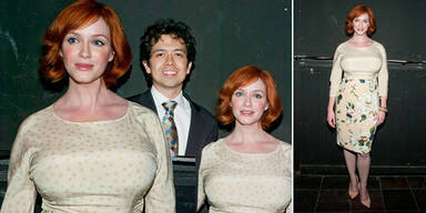 Christina Hendricks in unvorteilhaften Top