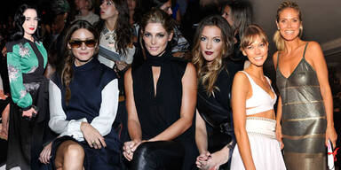 Front Row Stars stehlen Models beinahe die Show