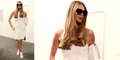 Elle Macpherson ist Blickfang der Art Basel