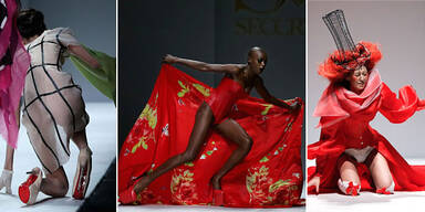 China Fashion-Week: Tollpatschigste Modenschau