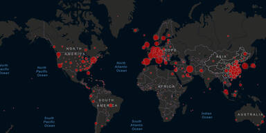 Weltkarte-Coronavirus