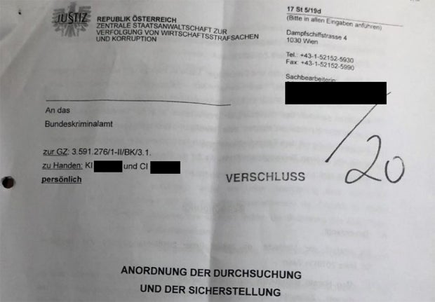 Der geheime Akt zur Strache-Razzia