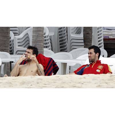 Strandzeit für Spaniens Starkicker