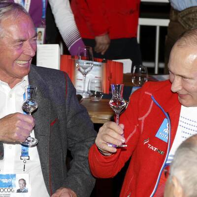 Putin besuchte Austria Tirol Haus