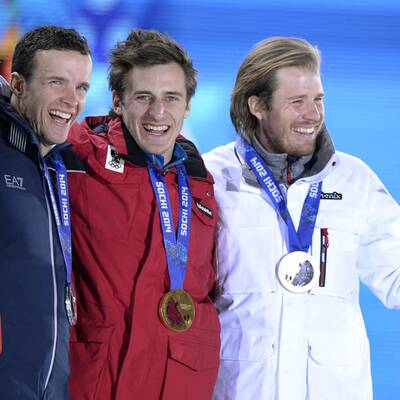 Siegerehrung von Matthias Mayer