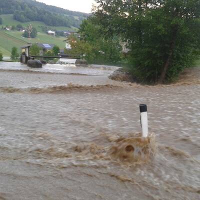 Sintflutartiger Regen im Mühlviertel