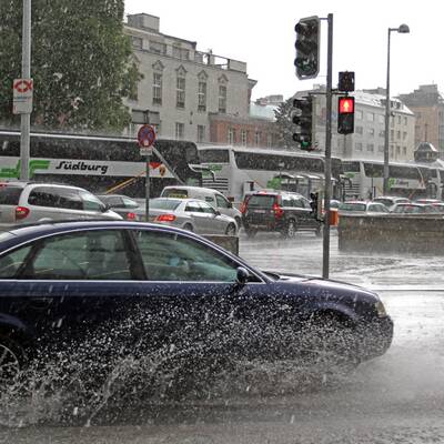 Hagel und Starkregen