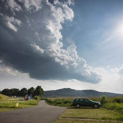 Farbspiele am Himmel