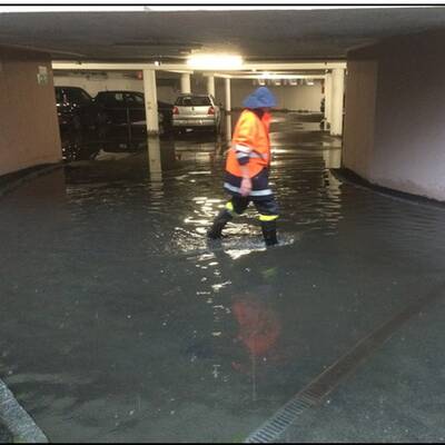 Hermagor unter Wasser