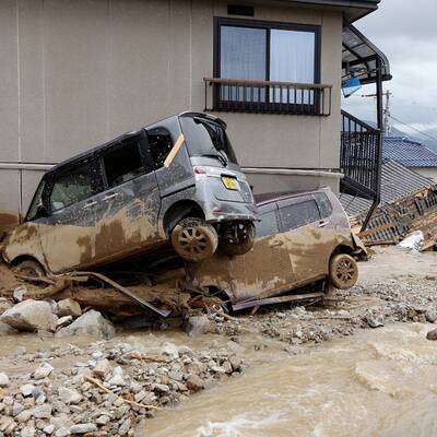 Gewaltiger Erdrutsch in Japan