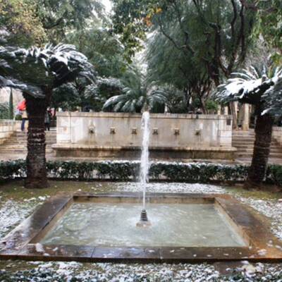 Schneefall im Februar 2012