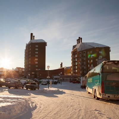 Blick auf den Hafen von Kiruna