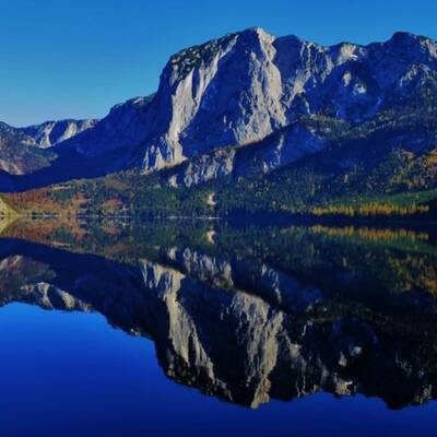 Wolkenloser Himmel im Ausseer Land