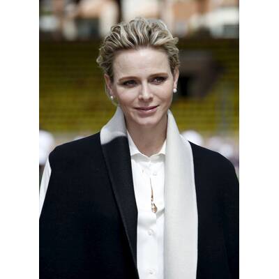 Fürstin Charlène bei Rugby-Turnier