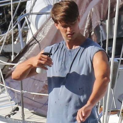 Patrick Schwarzenegger am Set von 