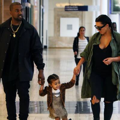 Kim, Kanye & Nori unterwegs