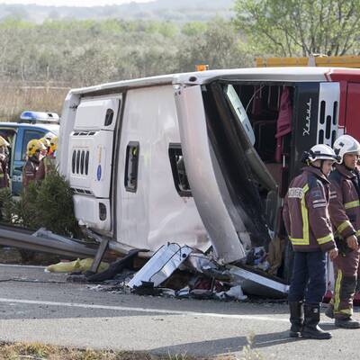 Bus-Unglück in Spanien