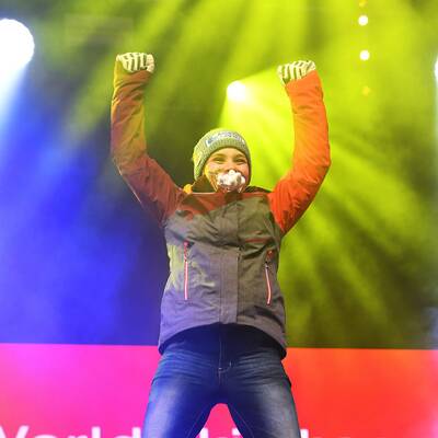 So wild feiert Nicole Schmidhofer